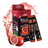 Rebellious Blood Orange Drink Mix pack of 10 for on-the-go zero-calorie energy.