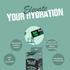 Rebellious Mint Drink Mix highlighting monk fruit sweetener and zero calories