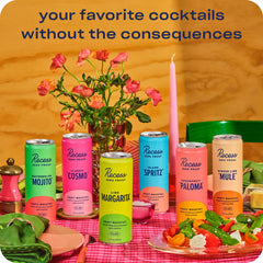 Close-up of Recess Island Spritz 12oz pack label