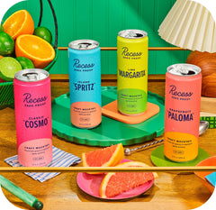 Island Spritz flavor can from Recess Zero Proof Mocktails 12-pack