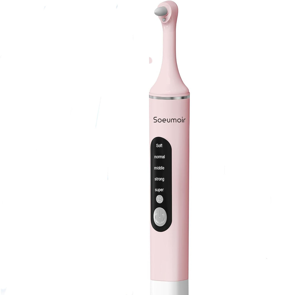 Rechargeable electric tooth polisher for home use with LED light