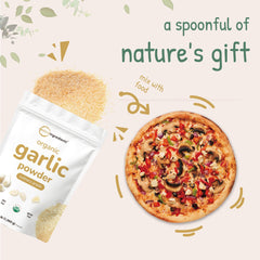 Dishes prepared with organic garlic powder