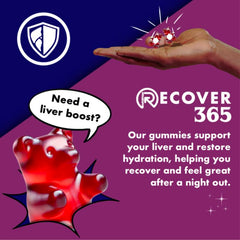 Front packaging of Recover 365 10-pack