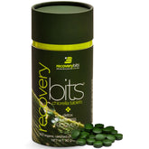 Front view of RECOVERYbits Organic Chlorella Tablets bottle