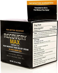Applying RecoveryMax cream to a sore area