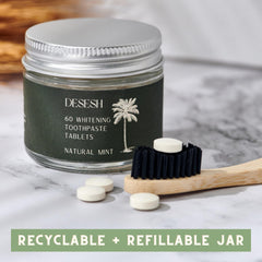 Recyclable glass jar with certified biodegradable refill pouch