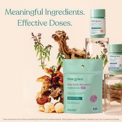 Lifestyle image showing capsules with branding