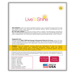 USA made label on patch packaging