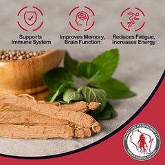 Powder scoop with Red Panax Ginseng Powder 4 oz