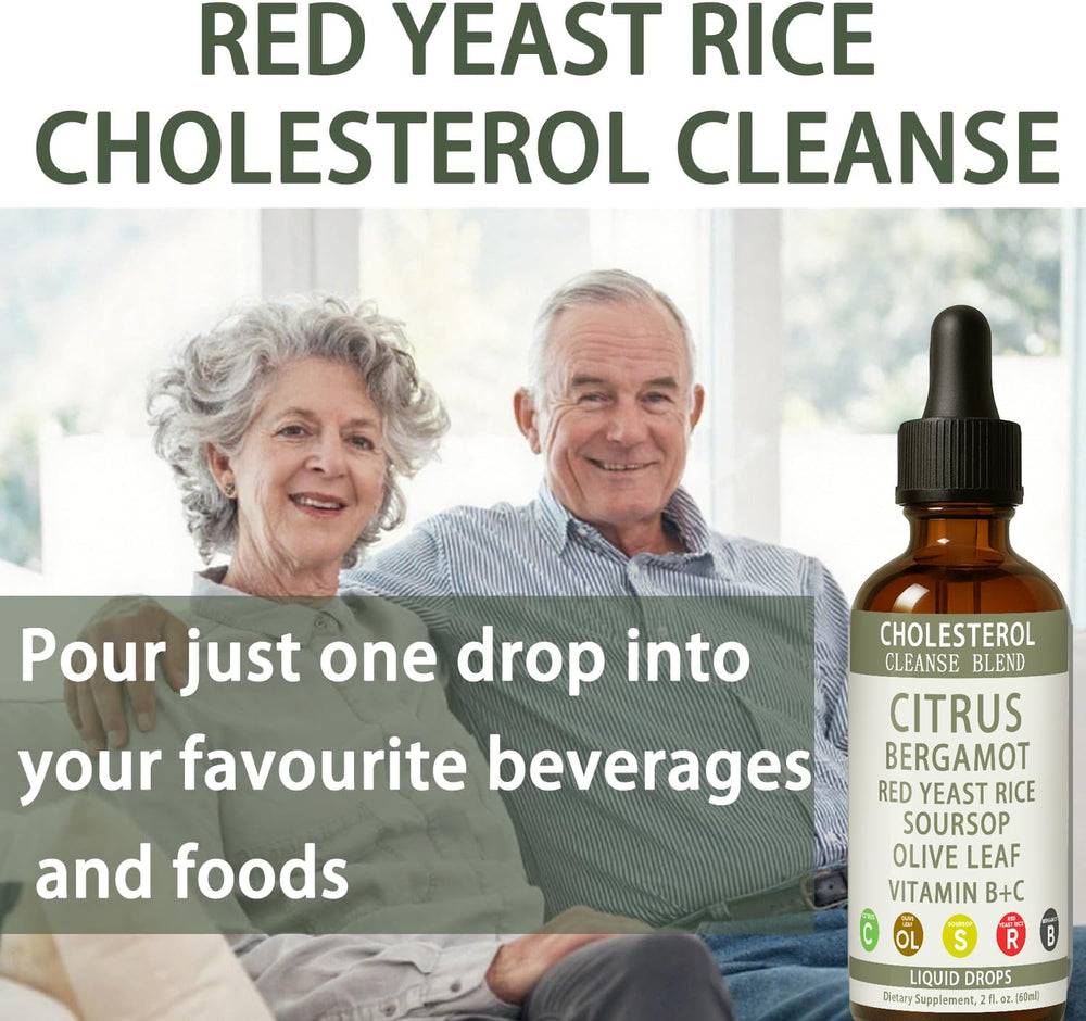 Red yeast rice cholesterol cleanse drops