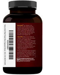 Third-party lab tested seal on bottle label