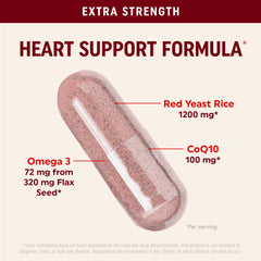 Capsules laid out for Red Yeast Rice with CoQ10 and Omega-3