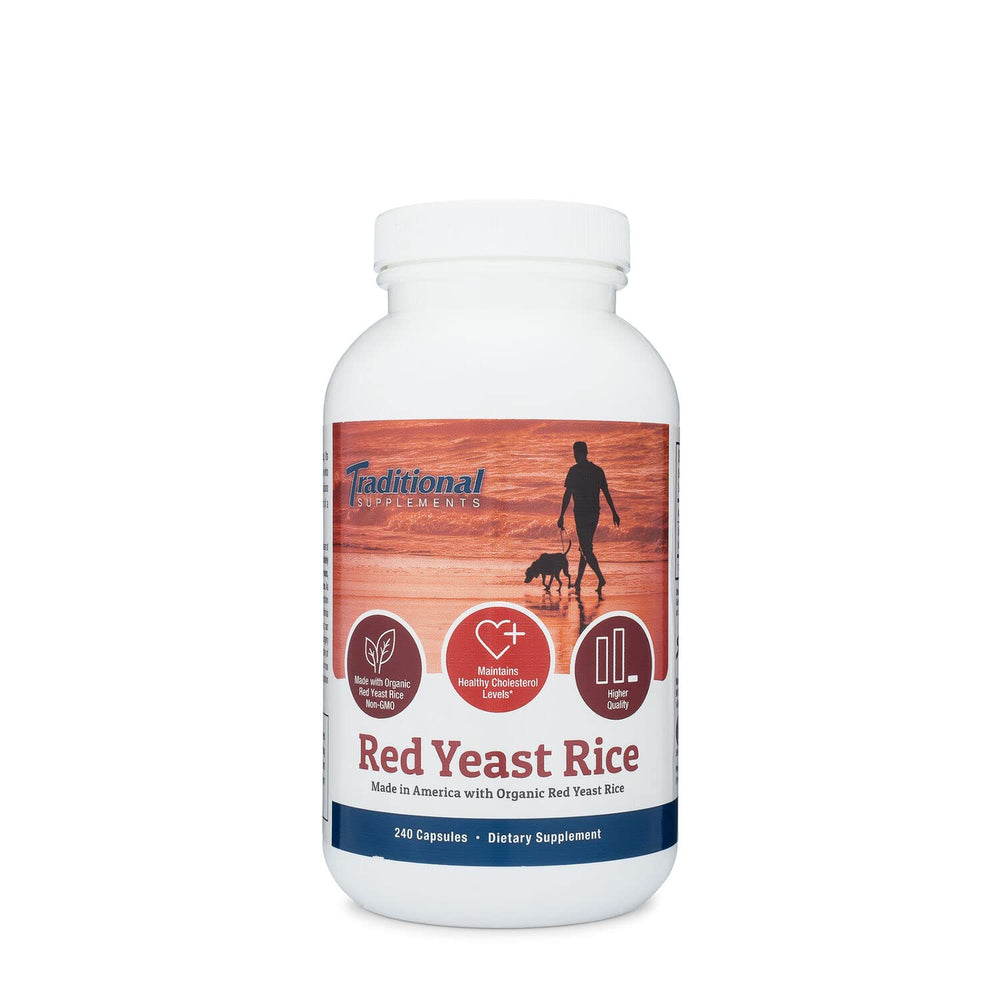 Sylvan's Red Yeast Rice bottle with traditional methods imagery