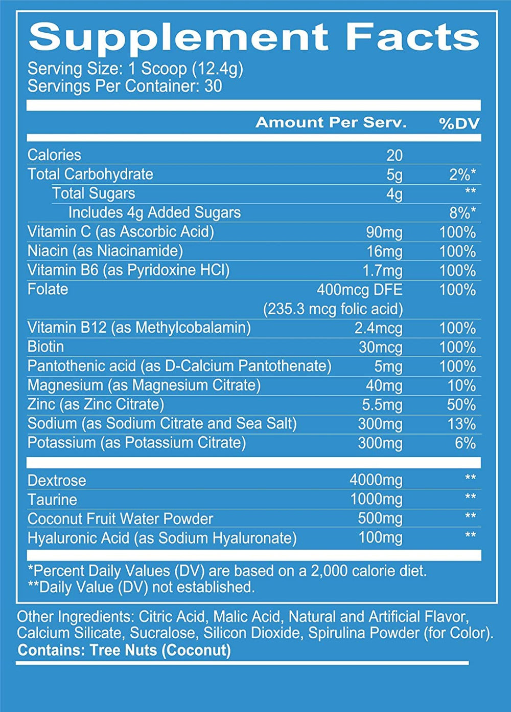 REDCON1 Canteen Blue Freeze powder dissolves quickly for fast hydration and recovery.