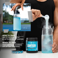 REDCON1 Canteen Plum Fusion glass – refreshing drink with coconut water and vitamins.