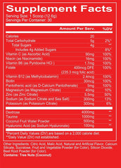 REDCON1 Canteen Plum Fusion label close-up – premium electrolyte blend for steady energy.