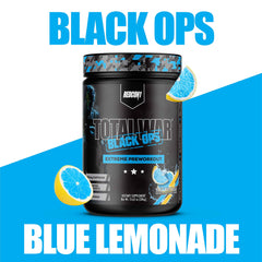 REDCON1 Total War Black Ops dissolving powder in water shows fast absorption and mixability