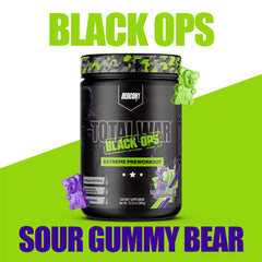 RedCon1 Total War Black Ops ingredient detail highlighting NO3-T and L-Citrulline.