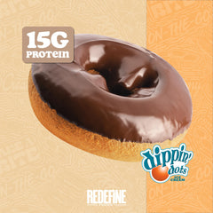 REDEFINE protein donut eight-count package displays convenient, ready-to-eat snack.