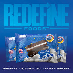 REDEFINE Protein Pie portion-serving image illustrates controlled portions for daily use.