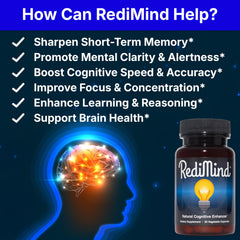 RediMind capsules view highlights easy-to-swallow format for convenient daily use
