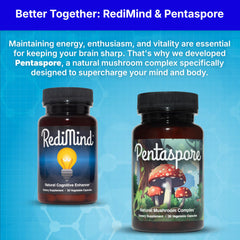 RediMind packaging beside notebook hints at work-focused cognitive support