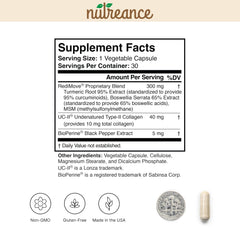 RediMove contains 30 vegetable capsules