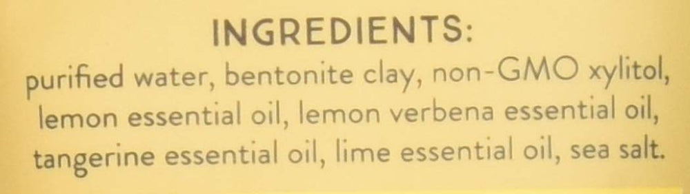 Close-up of Lemon Twist Earthpaste toothpaste tube