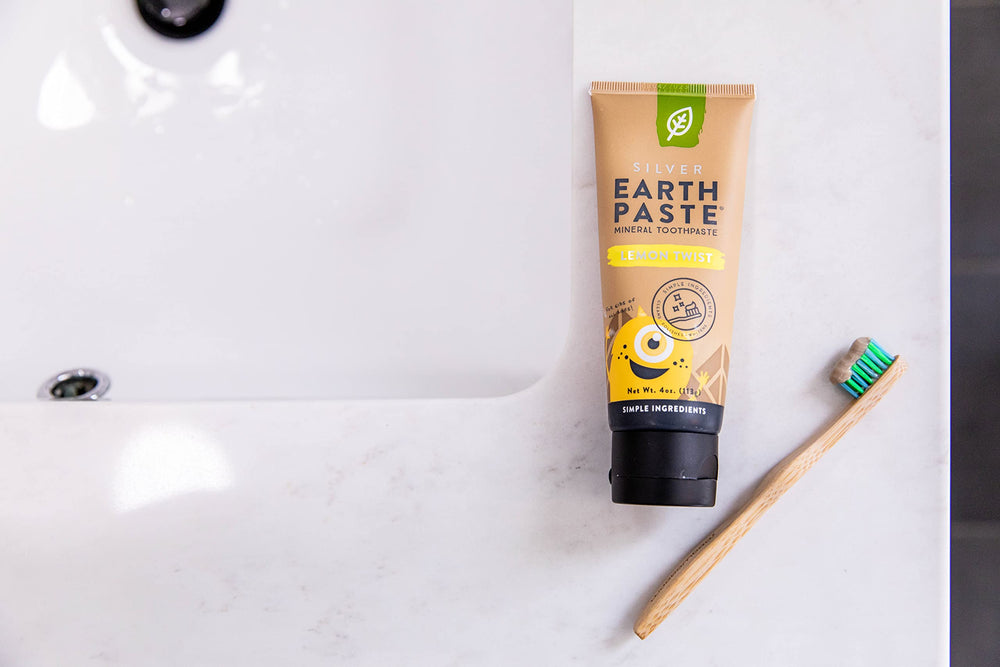 Packaging for Redmond Earthpaste with Silver Lemon Twist Pack of 2