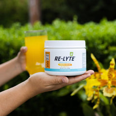 Stevia-sweetened label detail on Re-Lyte Immunity