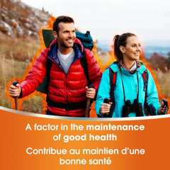 Close-up of orange-colored effervescent tablet