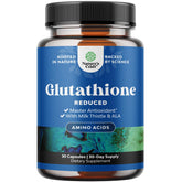 Bottle of Reduced Glutathione Supplement with Milk Thistle 500 mg