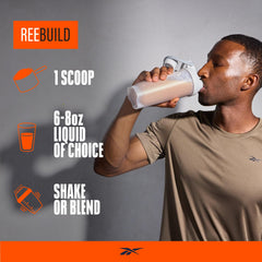 Reebok ReeBuild collagen peptides product—joint support and gut health potential.