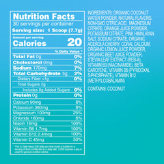 Close-up of coral calcium feature on the product label