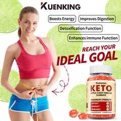 Regio Keto ACV Gummies vegan formula badge and quality notes.