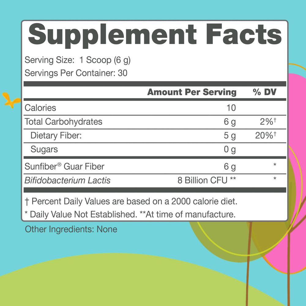 30-day supply of Regular Girl powder shown with scoop