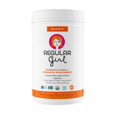 Regular Girl Organic Powder bottle on a neutral background