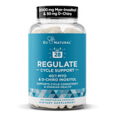 Regulate Cycle Support bottle and label – 120 vegan capsules