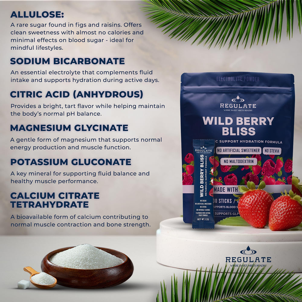 Regulate Wild Berry Bliss chromium and electrolytes support daily hydration