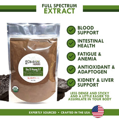 Scoop of 5:1 Rehmannia root concentrate powder