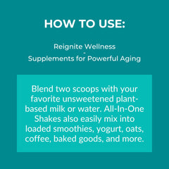 Reignite Wellness shake endorsed by JJ Virgin for mindful nutrition.