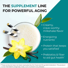 Reignite Wellness vanilla shake liquid pour demonstrates quick, convenient post workout fueling.