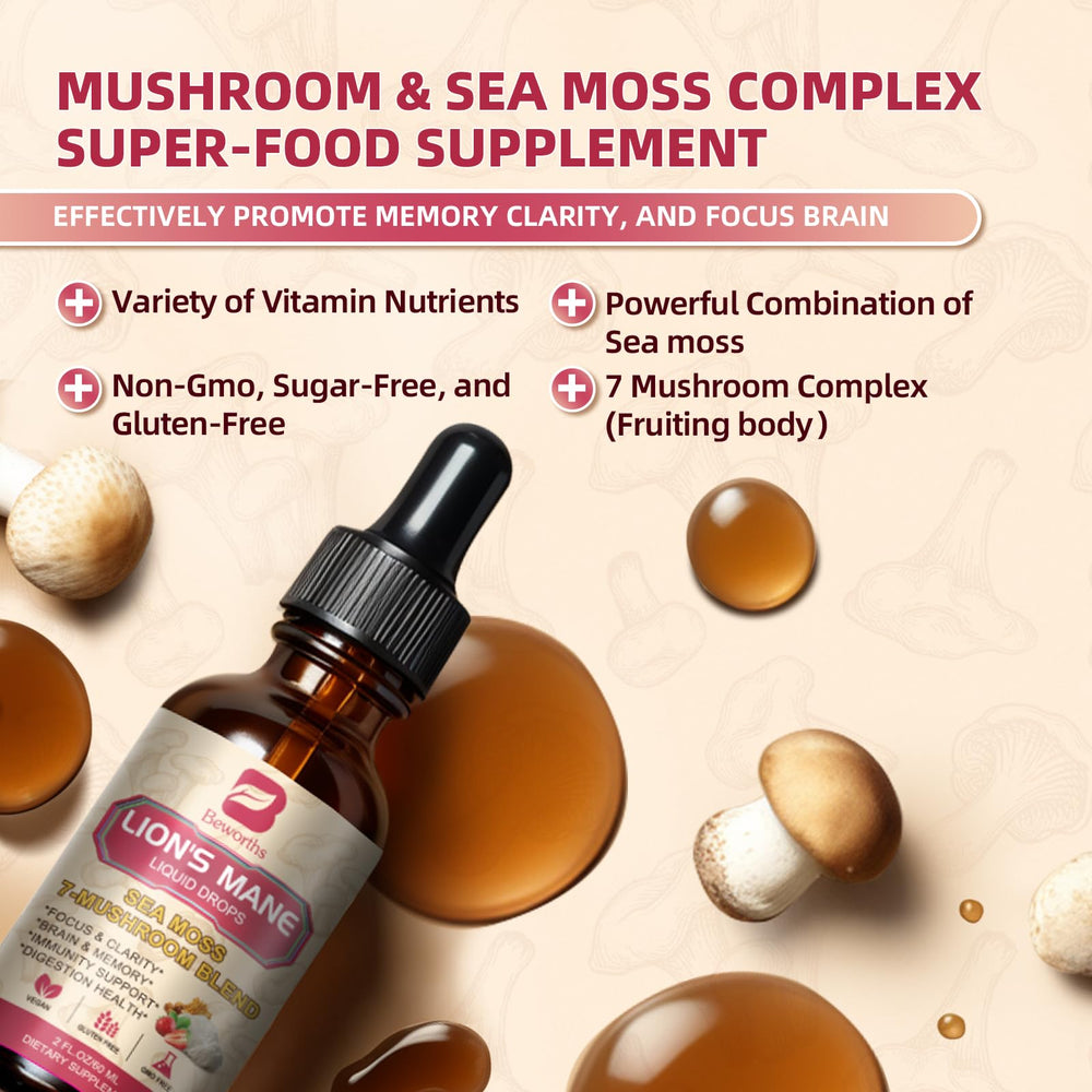 Medicinal mushrooms: Reishi, Chaga, Cordyceps, Turkey Tail