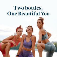 Rejuveen wellness scene with user taking capsules in morning routine.