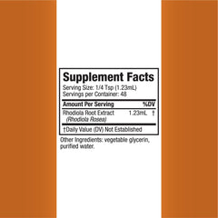 Rejuvica Health Active Rhodiola packaging demonstrates organic and wildcrafted origins.