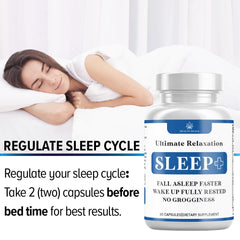 Person peacefully sleeping after taking Relaxation Sleep Aid