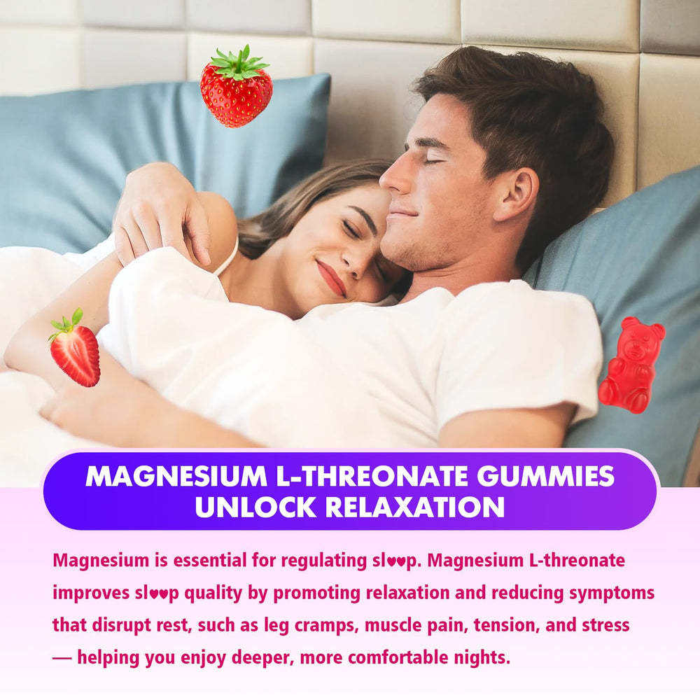 Relaxation and cognitive support with magnesium L-Threonate gummies