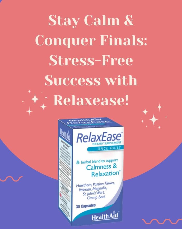 RelaxEase product label showing Made in England.