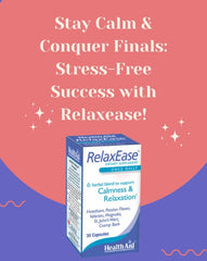 RelaxEase product label showing Made in England.