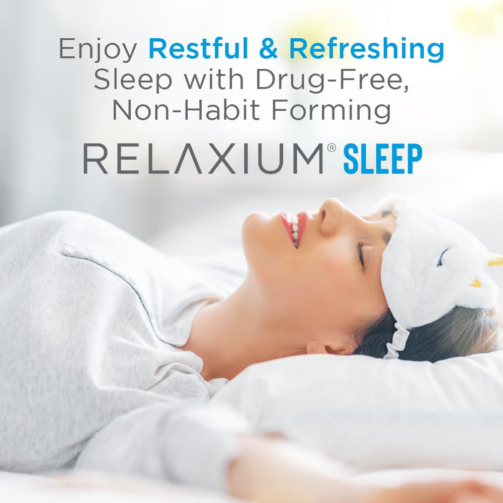 Lifestyle image showing resting person with Relaxium Sleep Aid